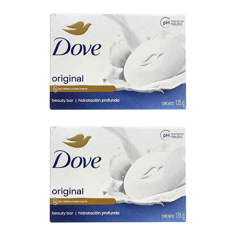 Jabon Dove Barra Blanca Dos Pzs De 135 Gr C/u -... image number null