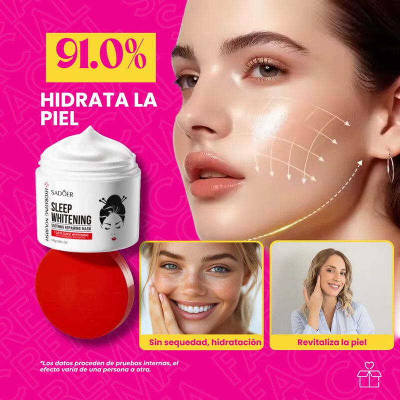 Pack 3 Mascarilla Para Dormir &Aacute;cido K&oacute;jico Sado... image number null