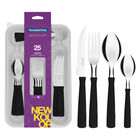 Juego De Cubiertos Tramontina 23198/075 New Kolor 25 Piezas Negro End