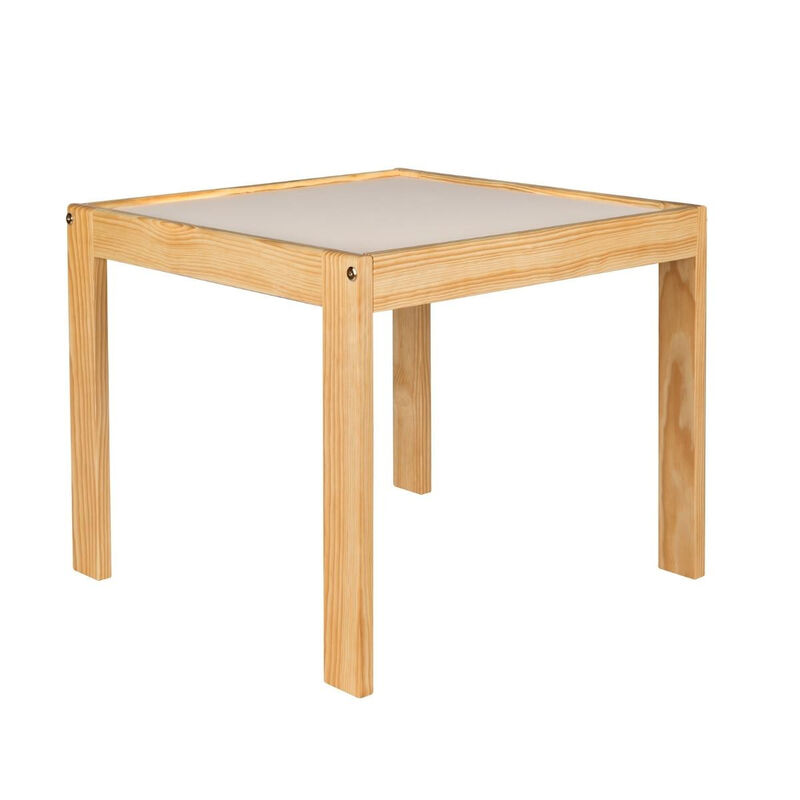 Mesa Infantil de Madera Estilo N&oacute;rdico-Gris Cla... image number null