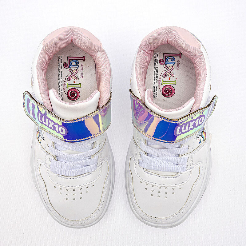 Lux-10 tenis para BEB&Eacute; blanco lila rosa cod 140... image number null