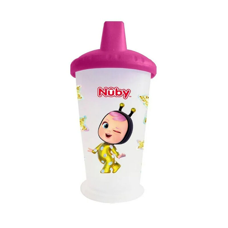 Vaso Entrenador Nuby Beb&eacute;s Llorones 10oz Rosa image number null
