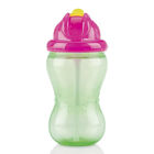 Vaso Flip It Popote Nuby 12oz Verde Rosa