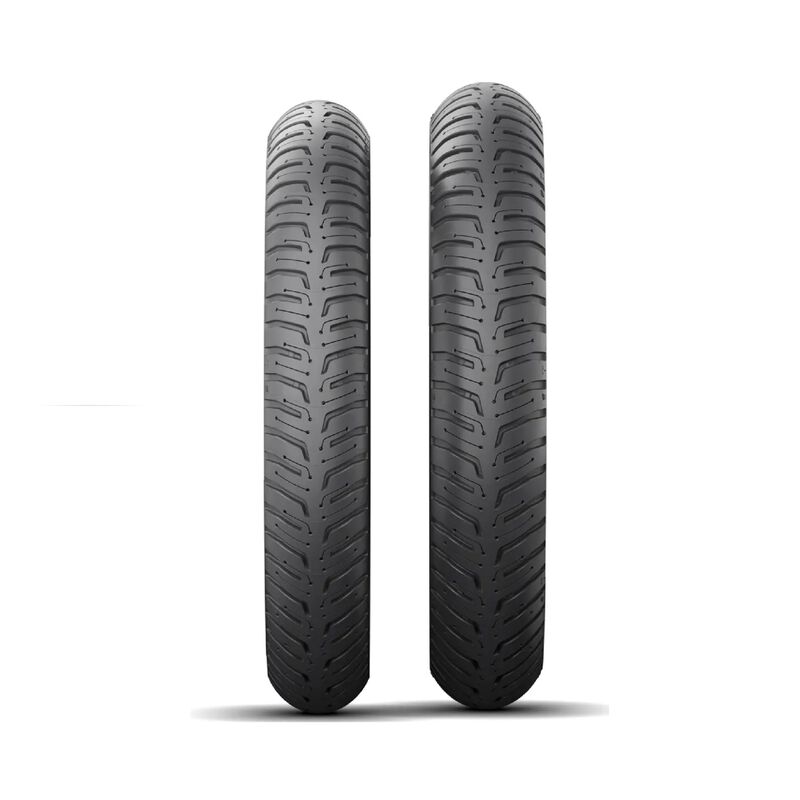 Set Llantas Michelin 100/90-17 + 80/90-17 City ... image number null