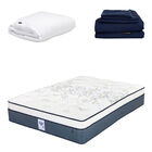 Colch&oacute;n Queen Size Cantabria Spring Air + Protector Cloud + S&aacute;banas Softy Dicasa
