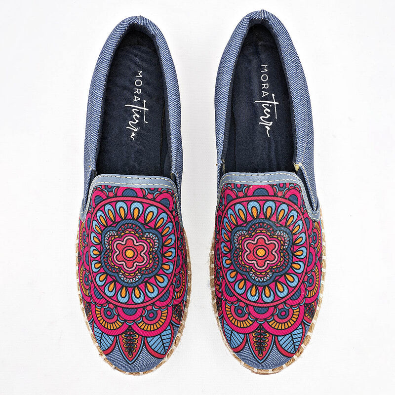 Mora Tierra Sandalia para mujer azul multicolor image number null