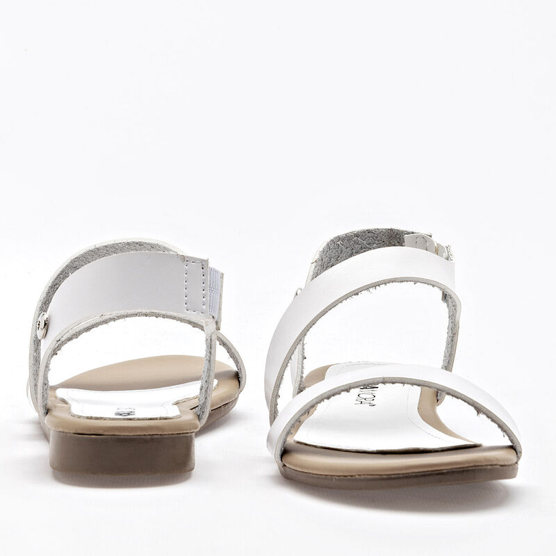 Moramora Sandalia para ni&ntilde;a blanco BAJA image number null