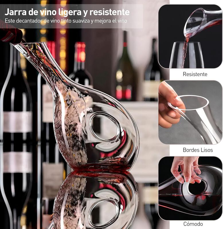 Decantador de Cristal para Vino Bluelander image number null