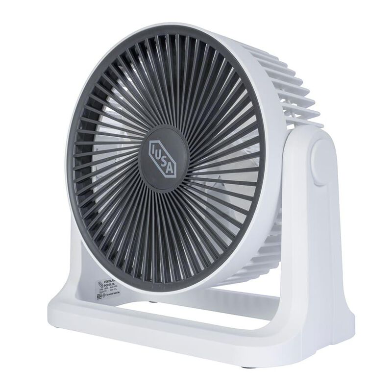 Ventilador personal recargable, 8", blanco, IUS... image number null