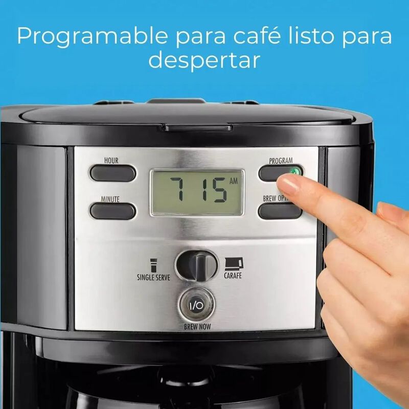 Cafetera Programable Hamilton Beach 2 Maneras P... image number null