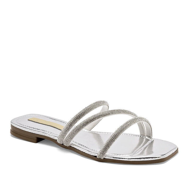 Moramora Sandalia para mujer plata image number null