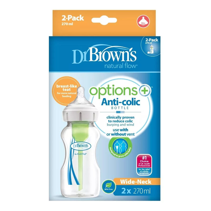 Biberones Dr Browns Options + Cuello Ancho 9 On... image number null