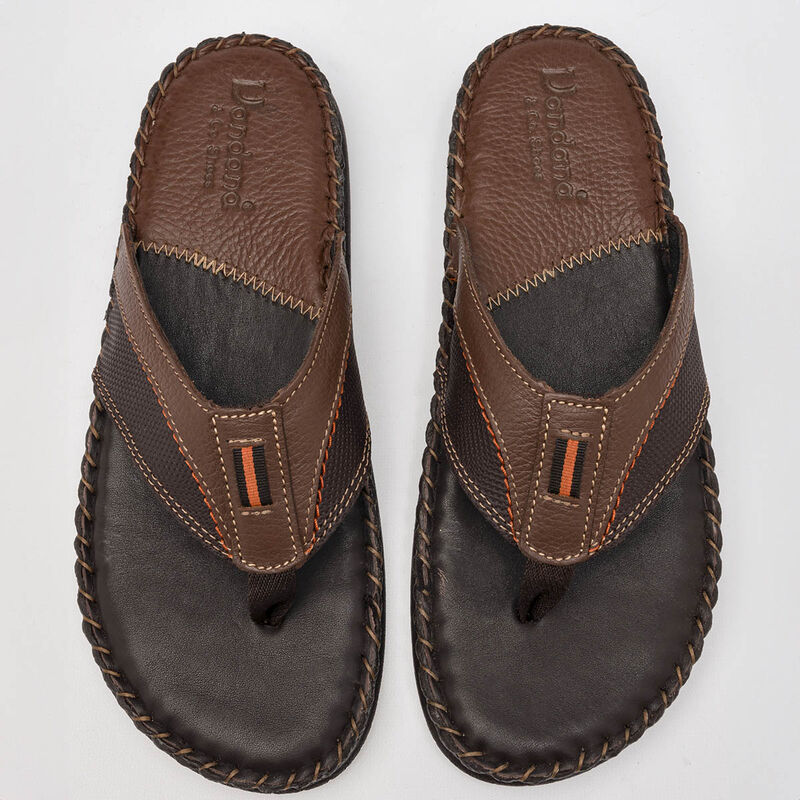 Vandana Sandalia para hombre caf&eacute; image number null