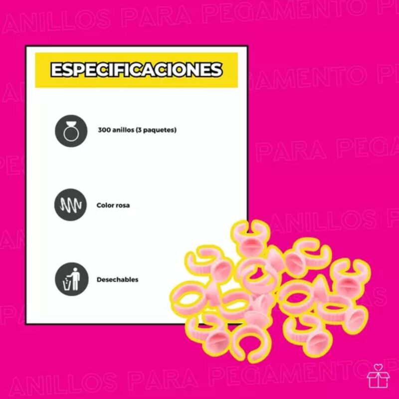 300 Anillos con Divisi&oacute;n para Extensi&oacute;n de Pest... image number null