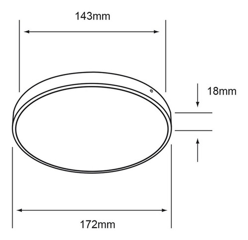 Lampara Plaf&oacute;n Interior  Satinado 9w Luz Suave ... image number null