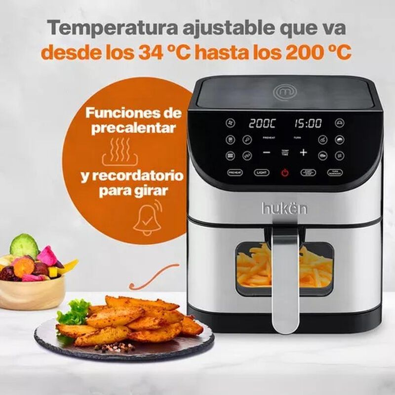 FREIDORA AIRE MASTERCHEF MK-AF 6 LTS PANTALLA T... image number null