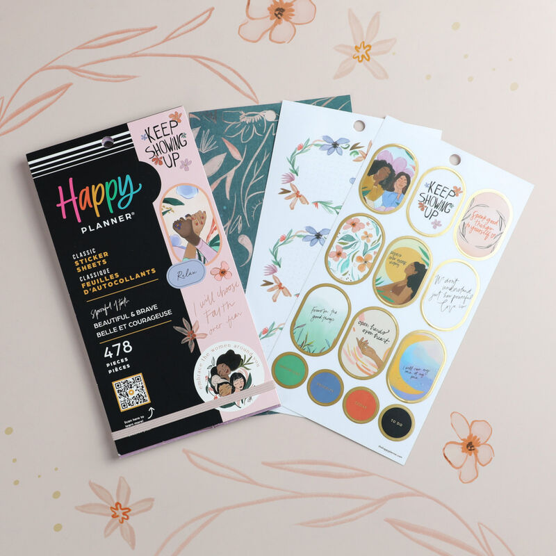 Stickers Hermosa Y Valiente 30 Hojas image number null