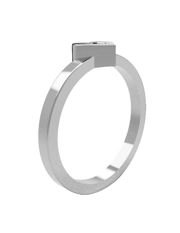 Anillo de Compromiso de 14K con Diamante de Lab... image number null