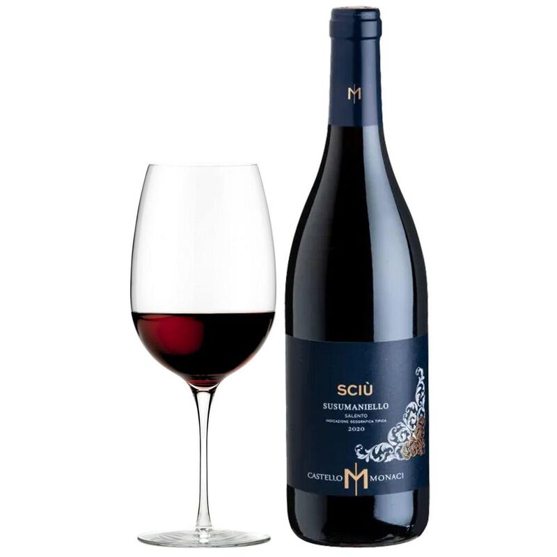 Vino Tinto Sci&ugrave; Salento Susumaniello Castello M... image number null