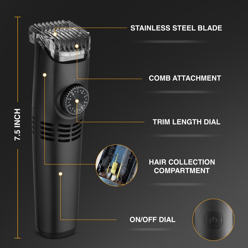 Recortadora De Barba Bell+howell Vacutrim Delux... image number null