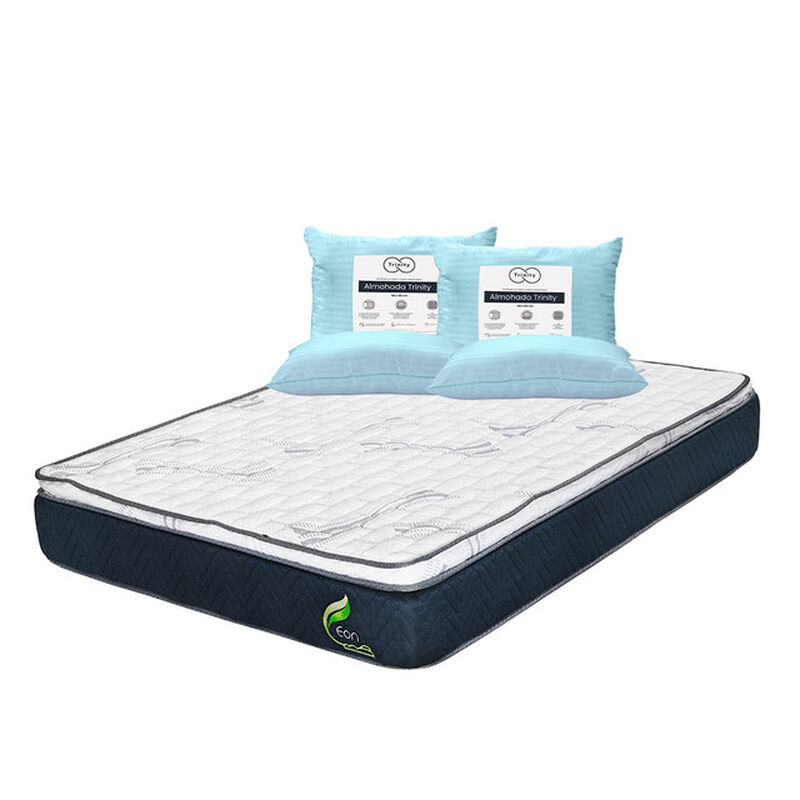 Colch&oacute;n Queen Size Eon + 2 Almohadas Trinity image number null