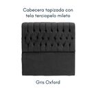 Cabecera Melfi Matrimonial Gris Oxford