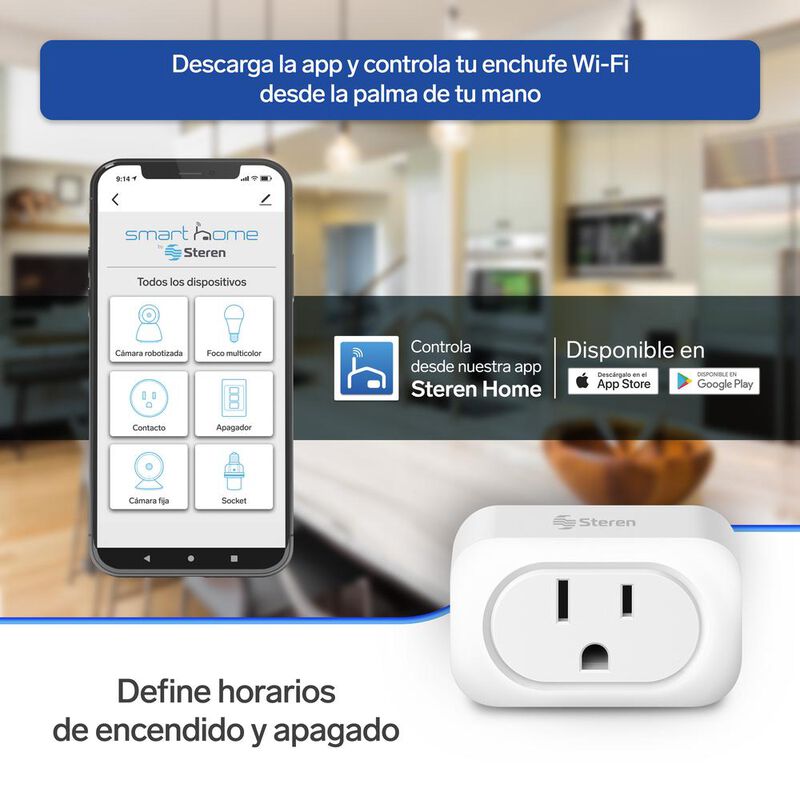 STEREN Contacto (tomacorriente) Wi-fi SHOME-100 image number null