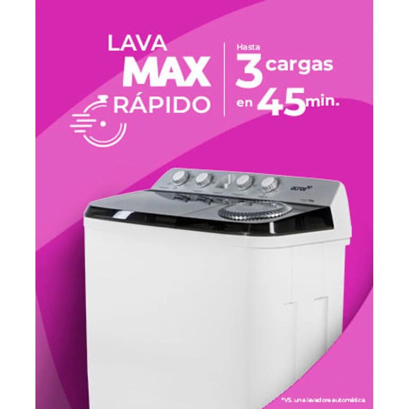 Lavadora Semiautom&aacute;tica Acros Dos tinas MaxSpin... image number null