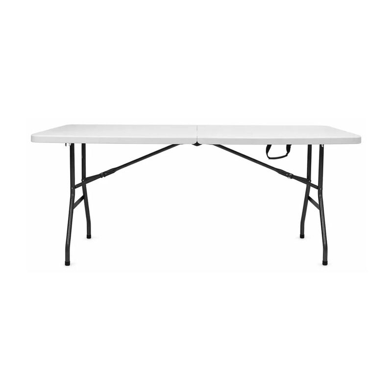 Mesa De Pl&aacute;stico Plegable Pelda&ntilde;os Blanca 70332... image number null