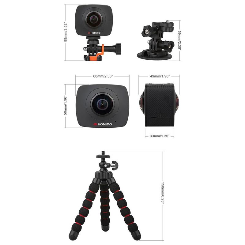 C&aacute;mara 360 Digital Homido Full HD Lente Dual 4 ... image number null