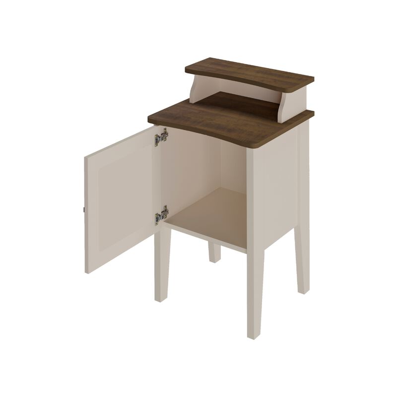 Mesa Auxiliar Bertolini Charlotte Off White Pin... image number null