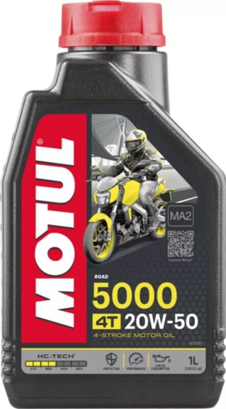 Aceite Moto 4t 5000 20w50 Semi Sint&eacute;tico Motul ... image number null