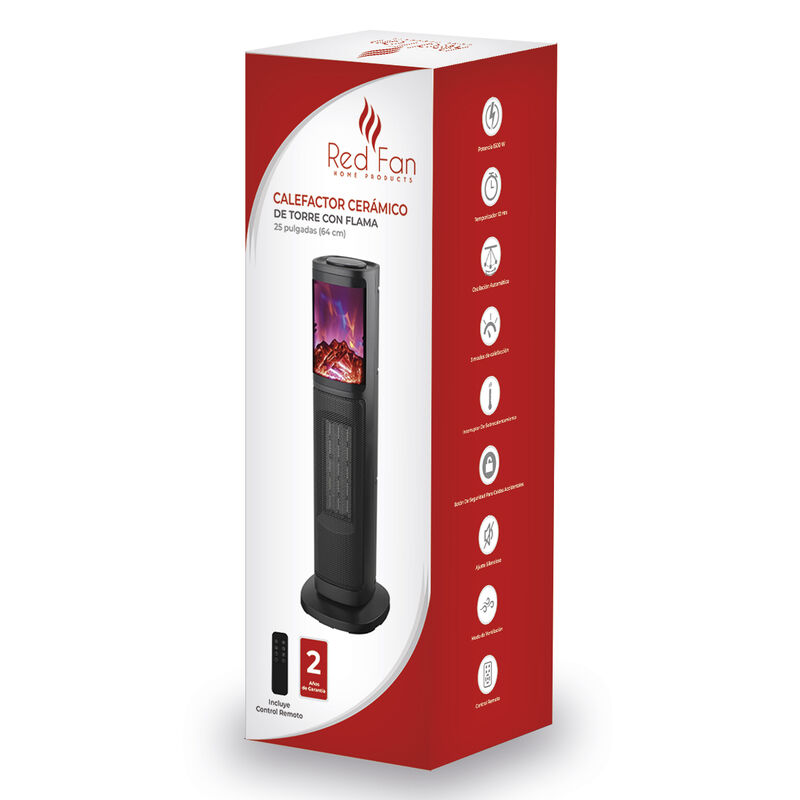 Combo De 4 Calefactores De Torre Cer&aacute;mico Con F... image number null