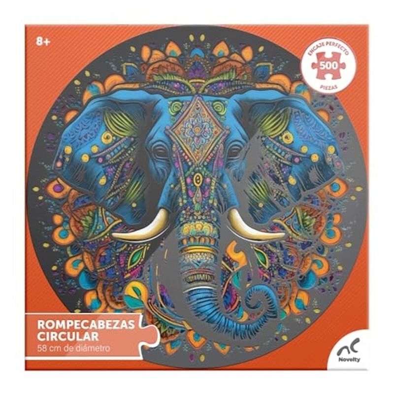 Rompecabezas Circular Barnizado Elefante 500 Pi... image number null