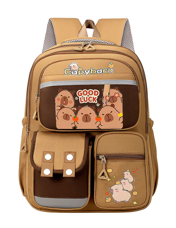 Mochila Capibara Kawaii Gran Capacidad image number null