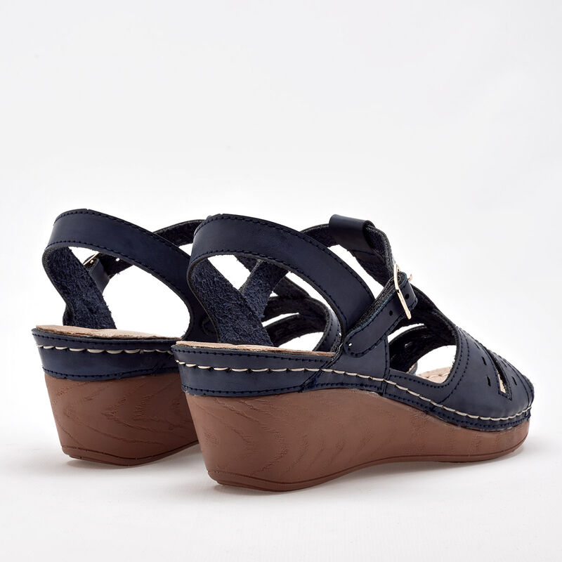 Mora Confort Sandalia para mujer marino image number null