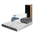 Colchón Matrimonial Dicasa InaBox + Almohada Oso + Protector Ultra + 1 juego de Sábanas Basic + Edredón Homy