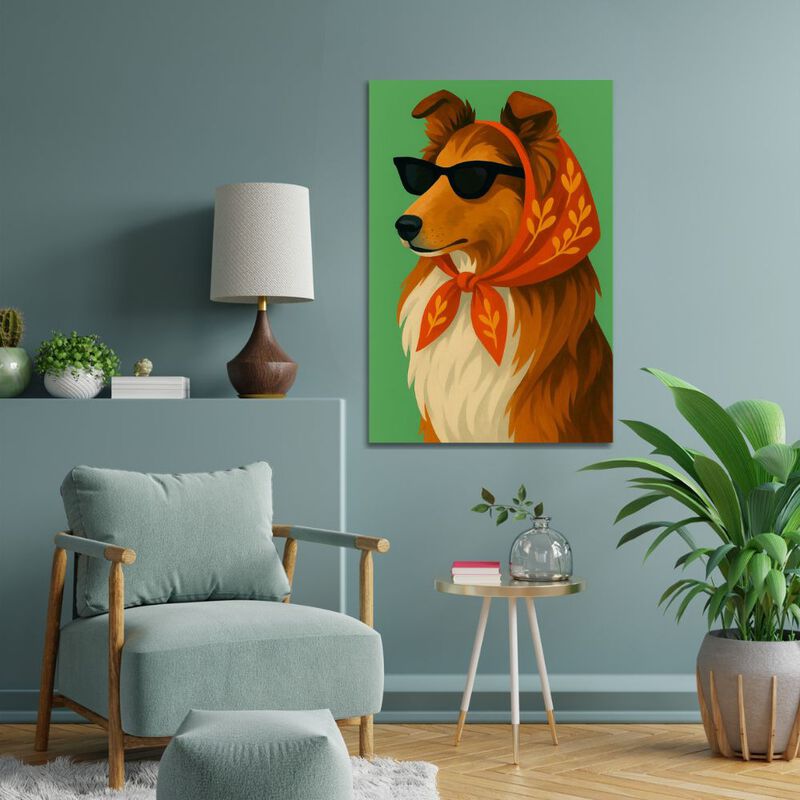 Cuadro Decorativo Impreso 70x100cm Lassie Moder... image number null