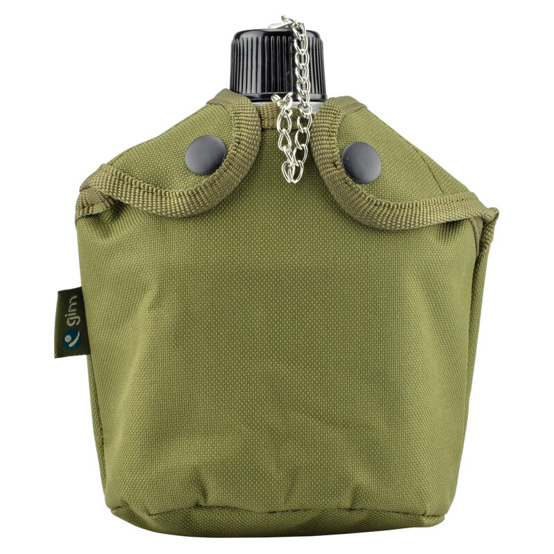 Cantimplora Aluminio 0.815lt Taza Funda Campism... image number null