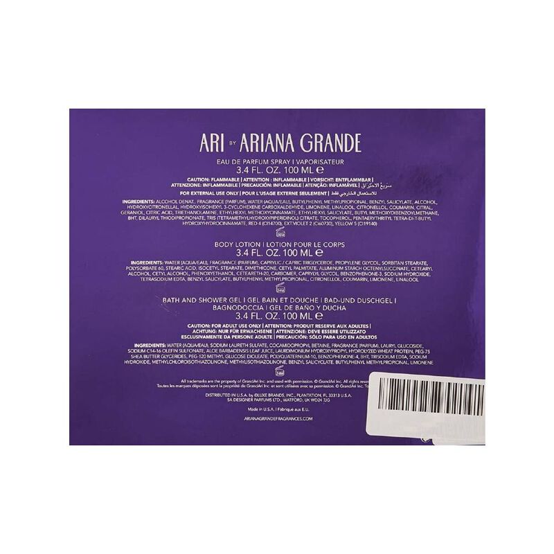 Set de Mujer Ariana Grande Ari de 3 Pzs image number null