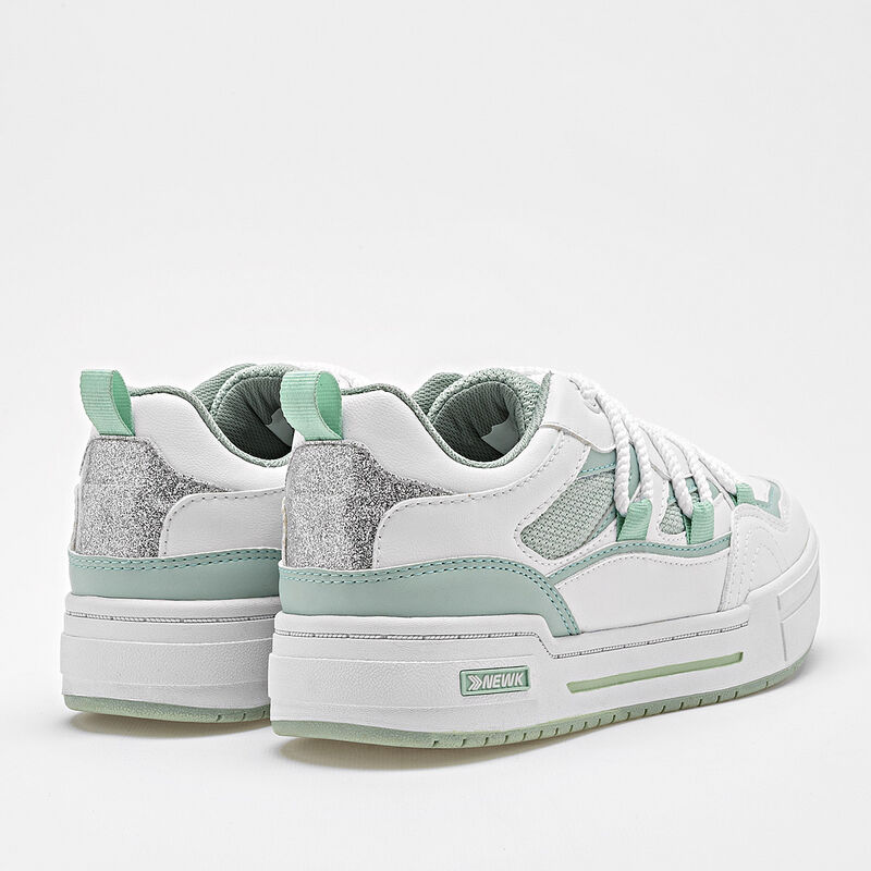 Newk Tenis urbano para mujer blanco verde image number null