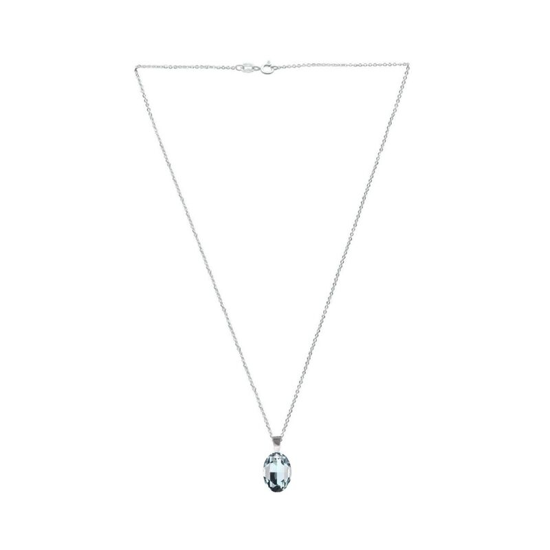 Collar y aretes Oval verde claro con plata .925... image number null