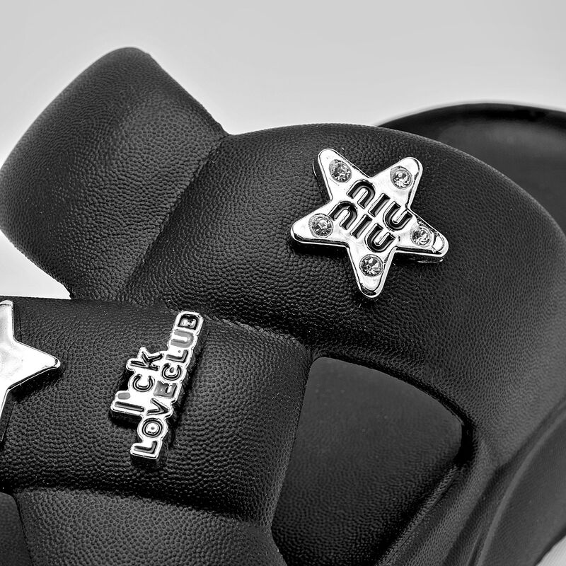 Eva Moda sandalia impermeable para mujer negro ... image number null