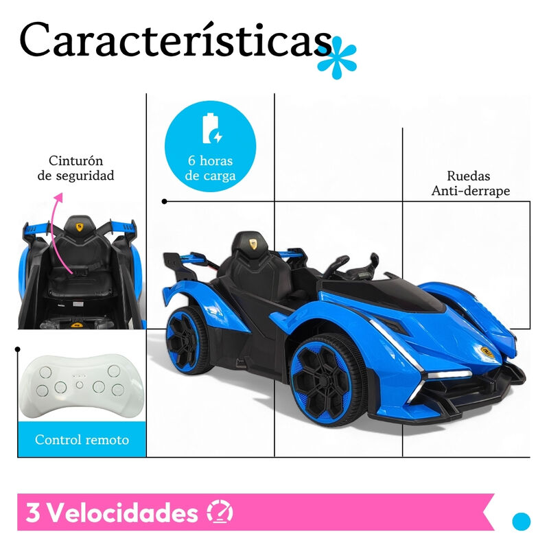 Carro Montable Para Ni&ntilde;os Ferrari Con Control R... image number null