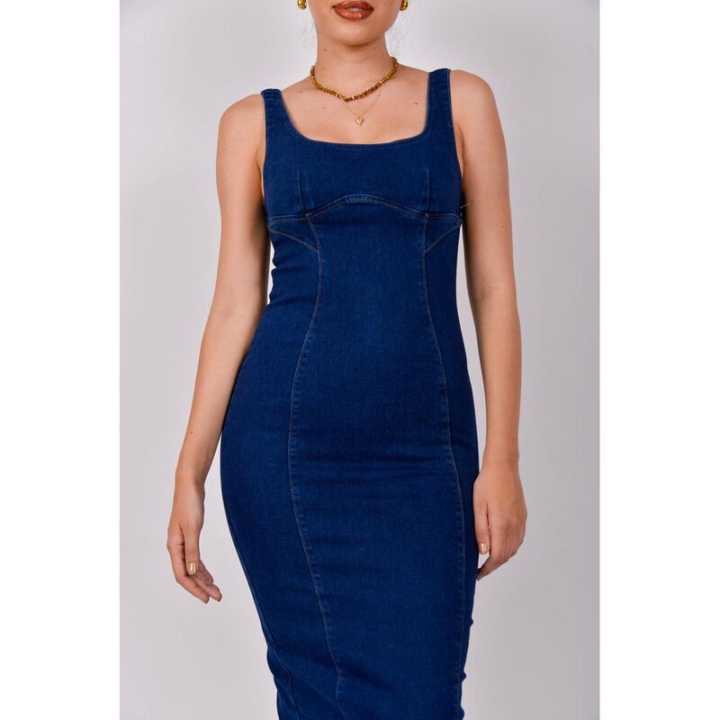 Vestido Mezclilla de tirantes image number null