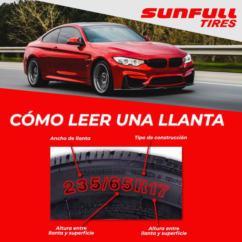 Llanta 225/45R17 94W Sunfull SF-789 image number null