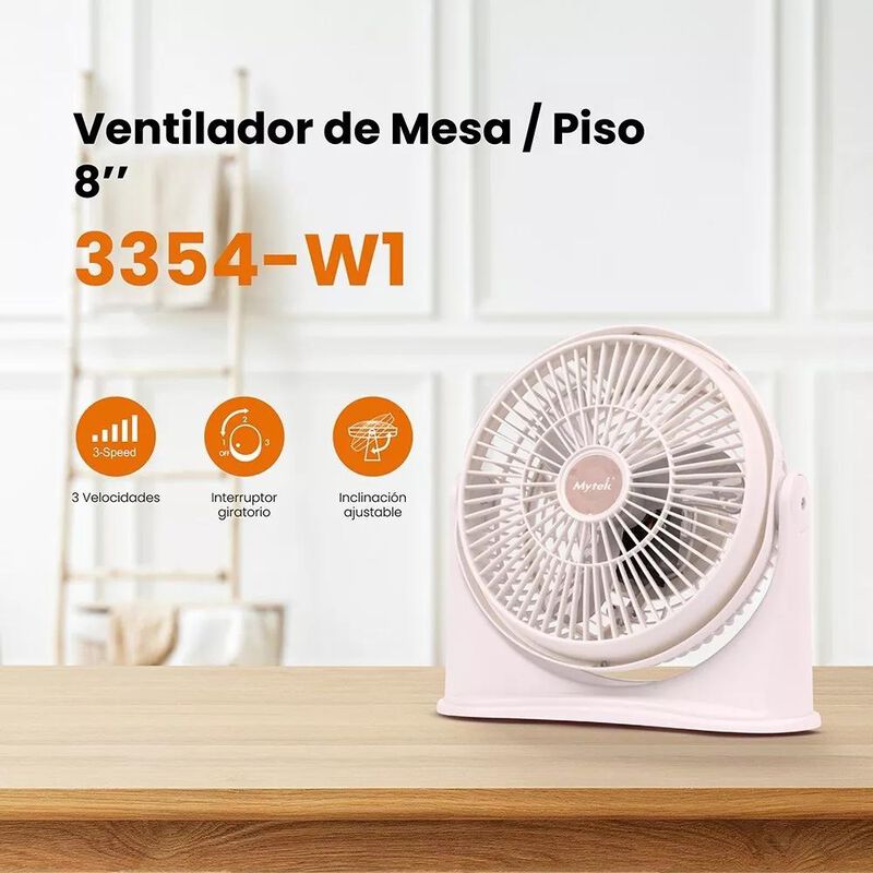 VENTILADOR ESCRITORIO MYTEK 3354 8 PUL ESCRITOR... image number null
