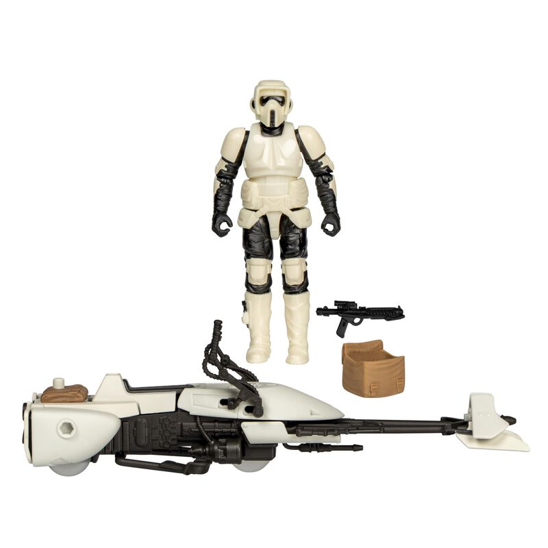Figura De Acci&oacute;n Y Veh&iacute;culo Star Wars Scout Tro... image number null