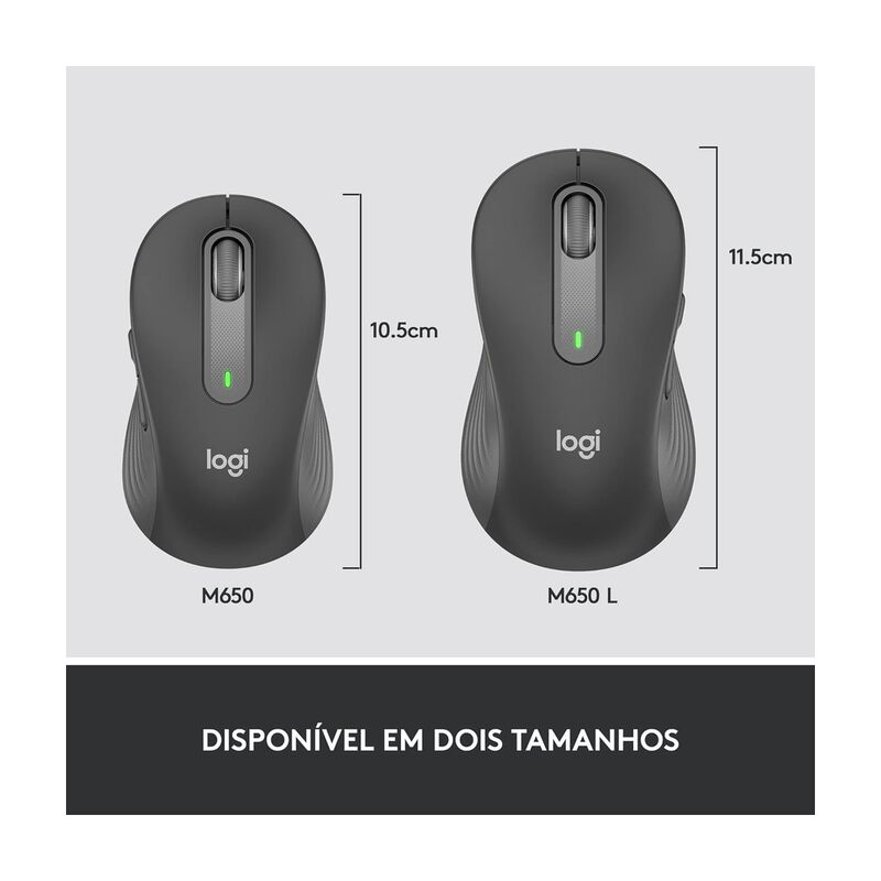Mouse Inal&aacute;mbrico Logitech M650l Gris image number null