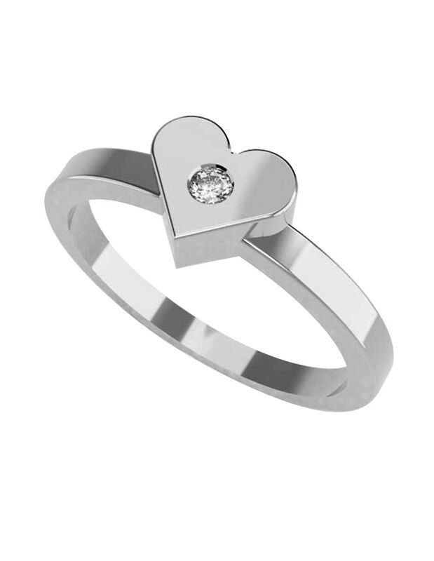 Anillo de Compromiso de 14K con Diamante de Lab... image number null